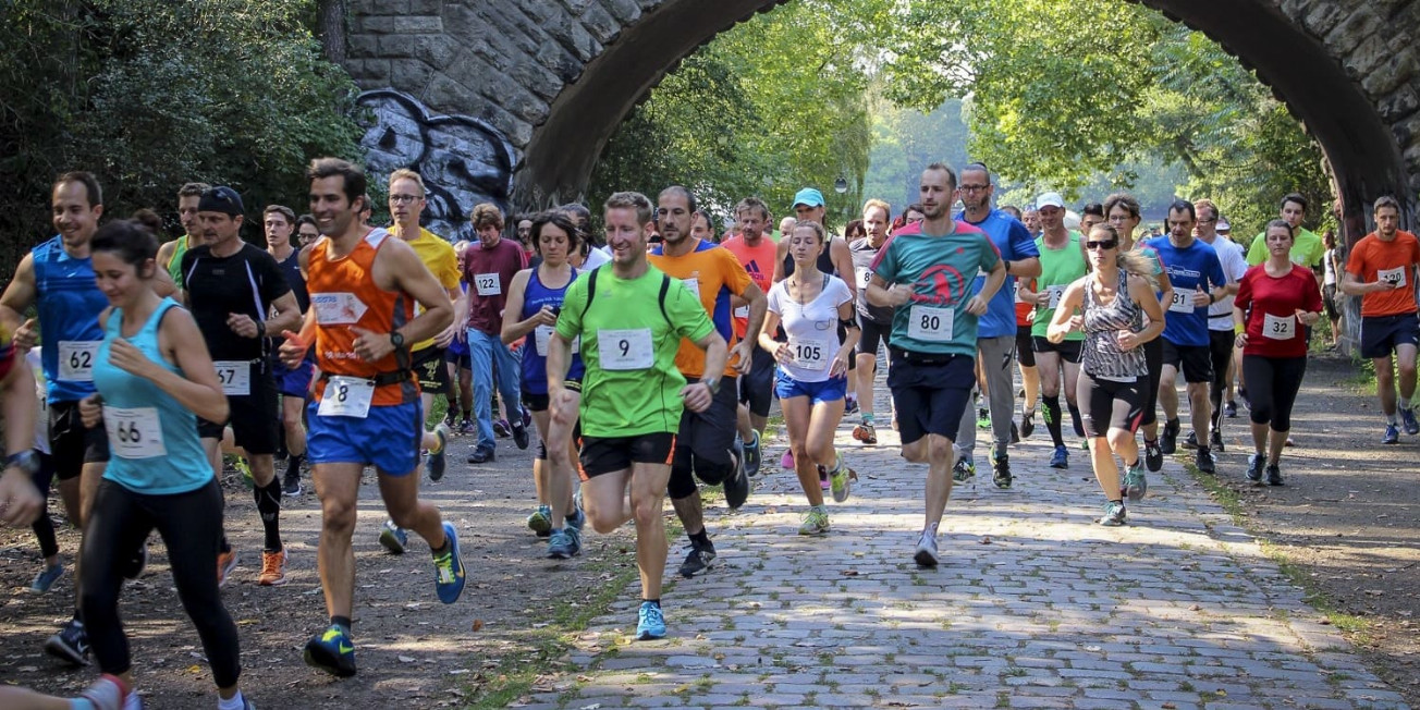 Lauf durch den Volkspark Rehberge in Berlin